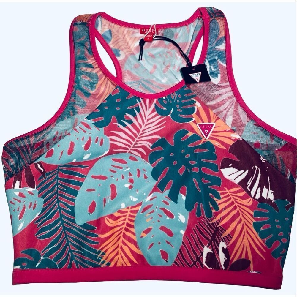 GUESS Tropical Athletic Top NWT